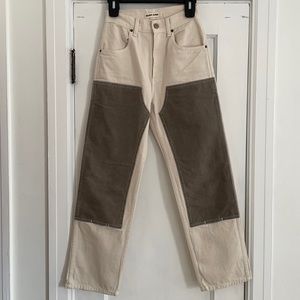 Rudy Jude Adult Color Block Utility Jean in Sage